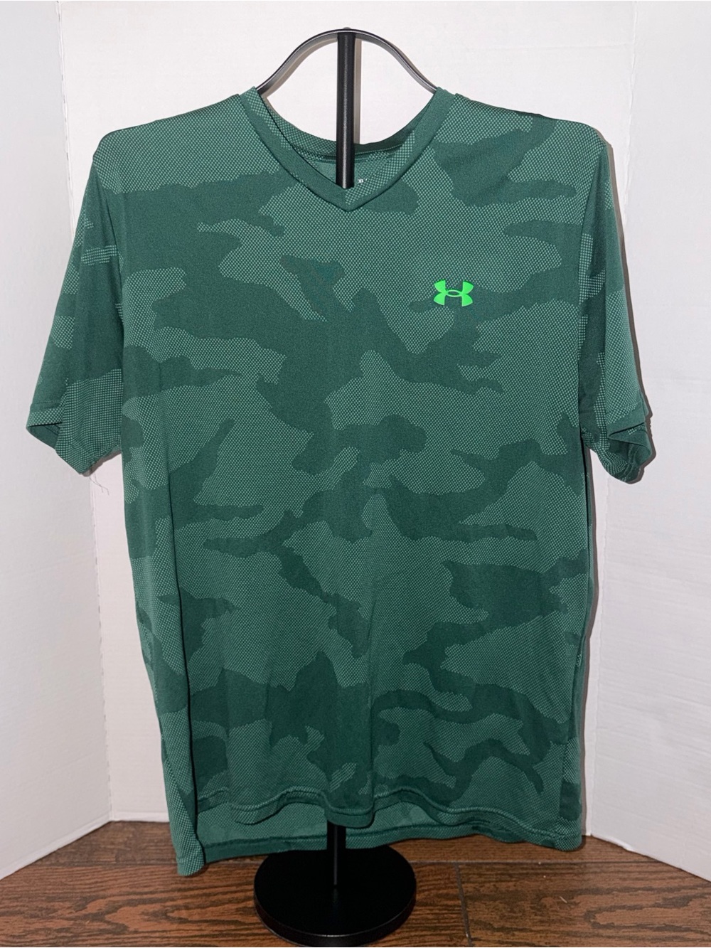 Under Armour Green Camouflage Short-Sleeve Performance Tee